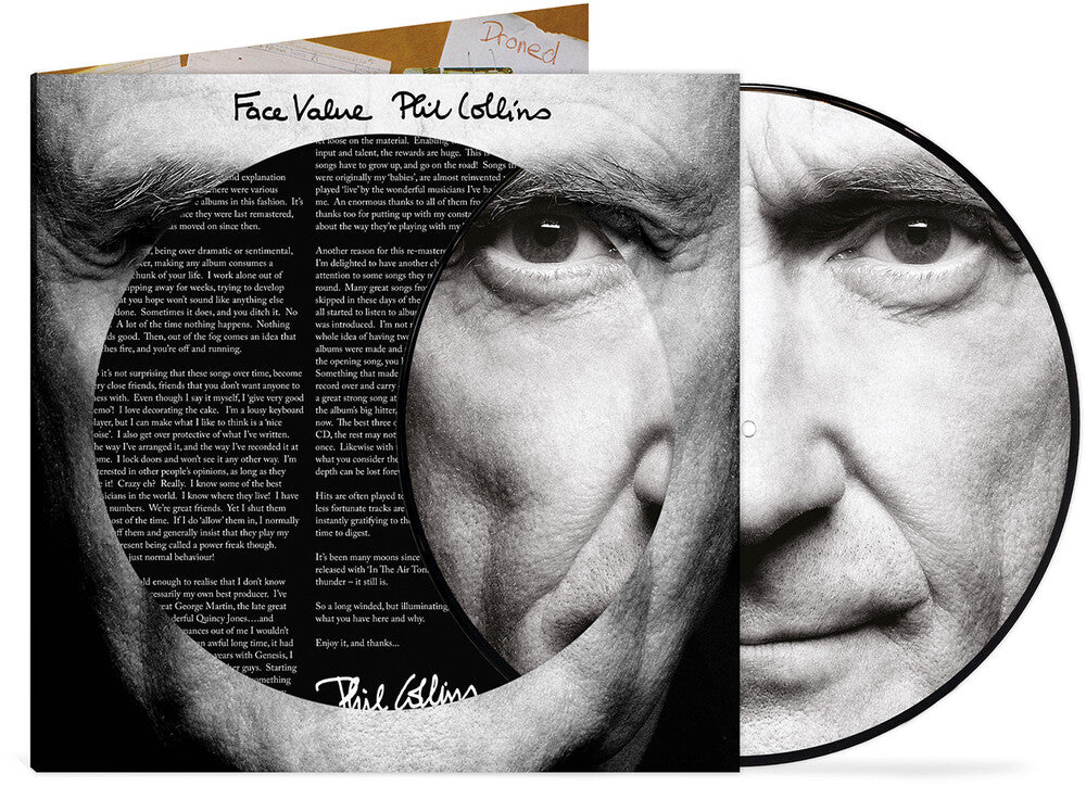the album cover for Phil Collins - Face Value