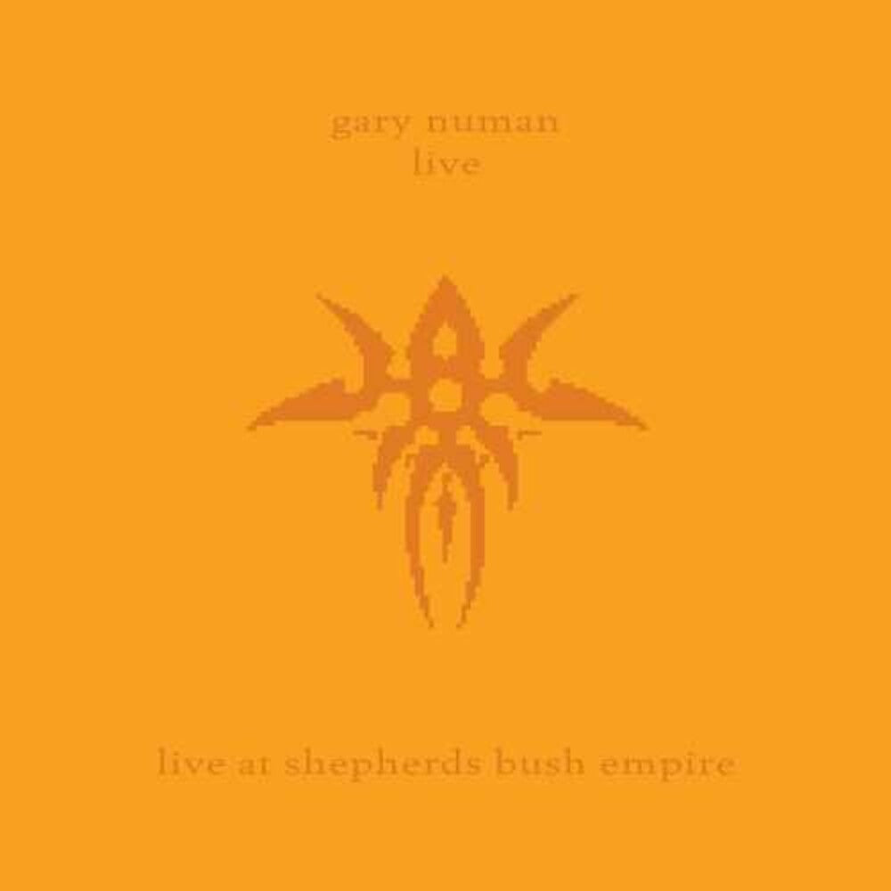 the album cover for Gary Numan - Live At Shepherds Bush Empire [Orange/Black Haze 2 LP]