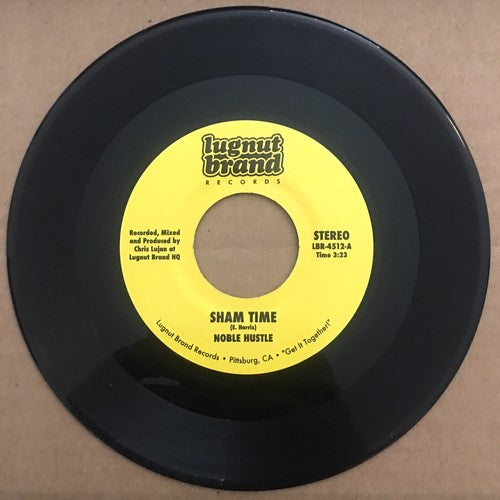 the album cover for Noble Hustle - Sham Time / Train Wreck