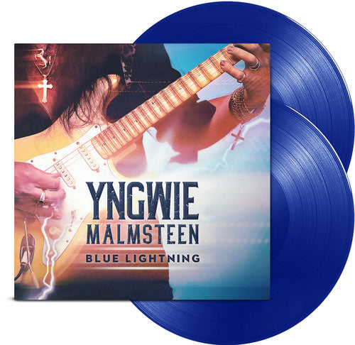 the album cover for Yngwie Malmsteen - Blue Lightning [Blue 2LP]