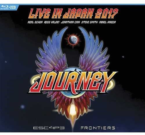 the album cover for Journey - Escape & Frontiers Live in Japan [2 CD/Blu-ray]