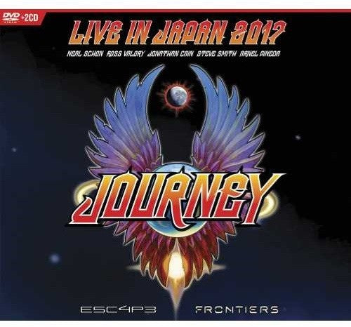 the album cover for Journey - Escape & Frontiers Live in Japan [2 CD/DVD]