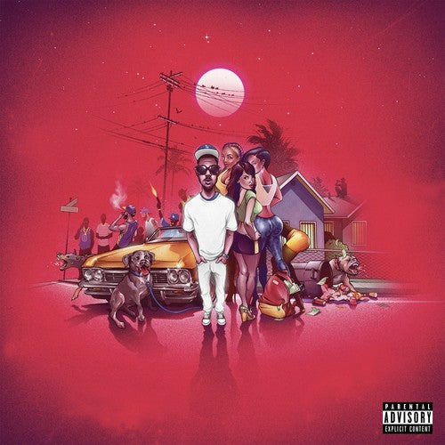 the album cover for Blu & Oh No - A Long Red Hot Los Angeles Summer Night