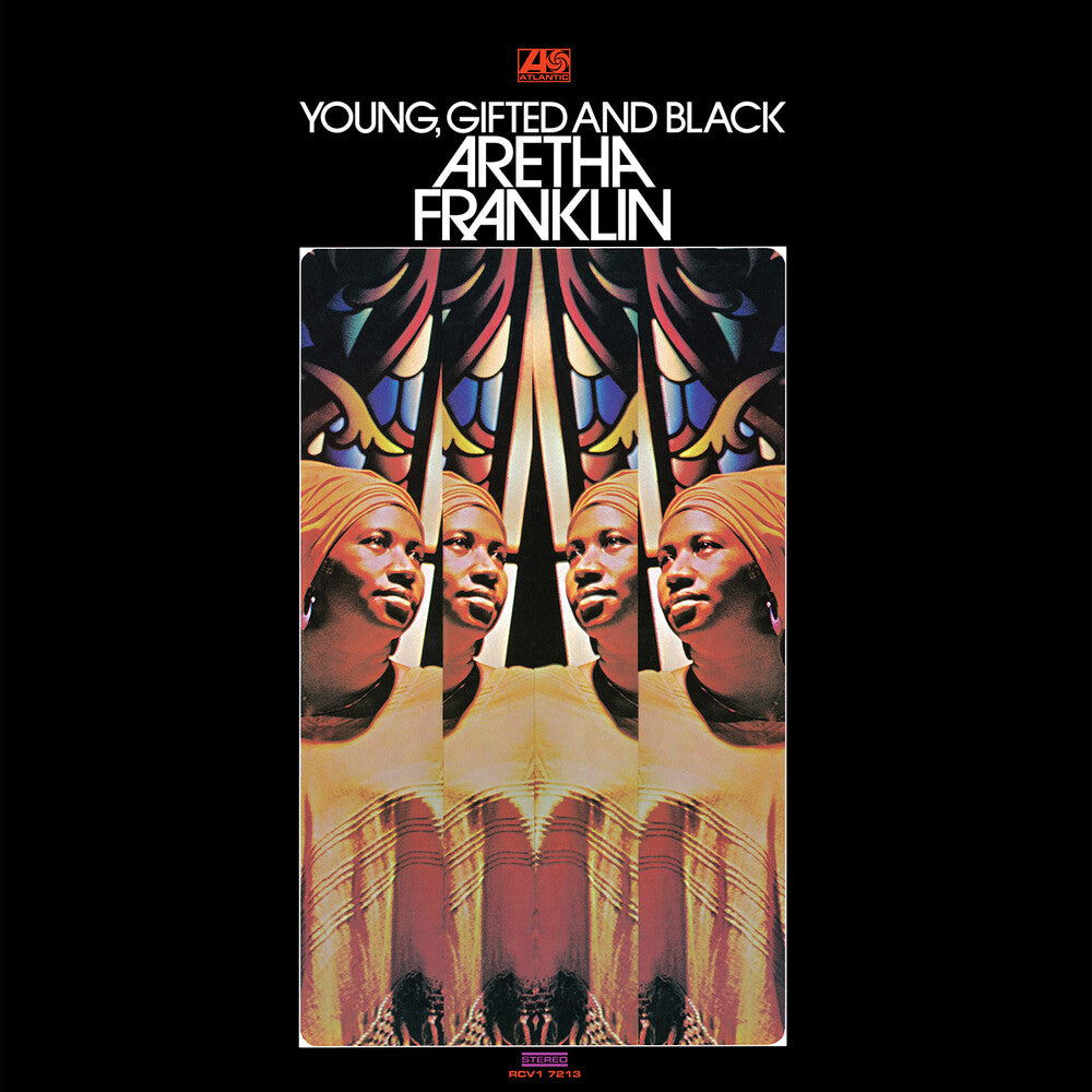 the album cover for Aretha Franklin - Young, Gifted And Black [Burnt Orange LP]