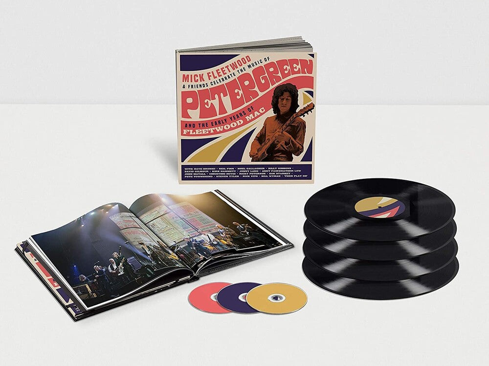 the album cover for Mick Fleetwood - Celebrate the Music of Peter Green and the Early Years of Fleetwood Mac [Limited Edition 4LP/2CD/Blu-ray Box Set]