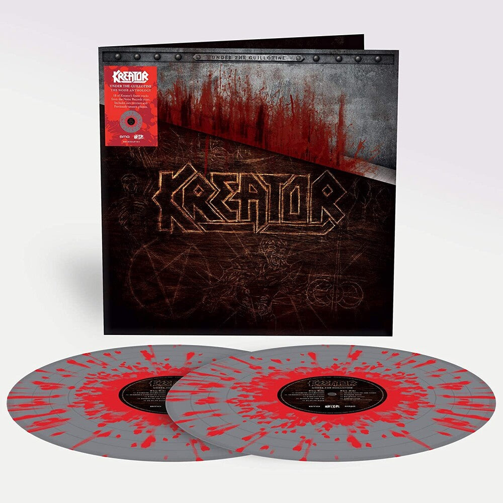 the album cover for Kreator - Under The Guillotine [Grey w/Red Splatter 2LP]