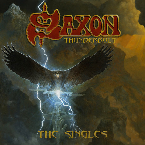 the album cover for Saxon - Thunderbolt (The Singles)  [RSD 2019]