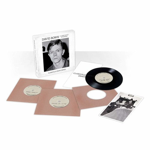 the album cover for David Bowie - Clareville Grove Demos [3x7in Singles Box]