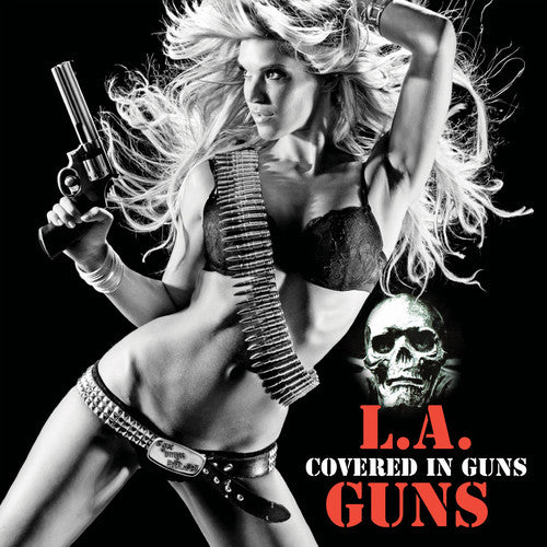 the album cover for L.A. Guns - Covered In Guns [Limited Edition Red LP]