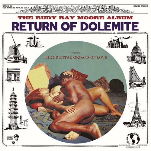 the album cover for Rudy Ray Moore - Return of Dolemite  [RSD 2019]