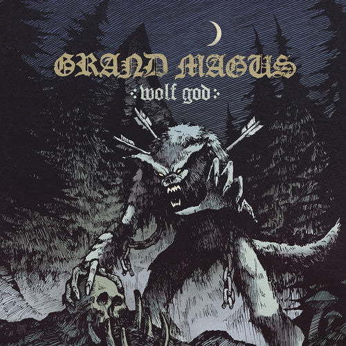 the album cover for Grand Magus - Wolf God