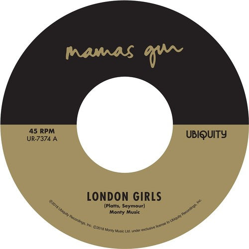 the album cover for Mamas Gun - London Girls / Diamond In The Bell Jar