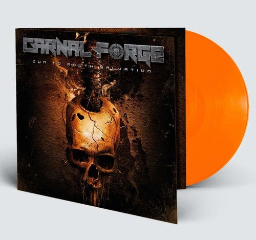 the album cover for Carnal Forge - Gun To Mouth Salvation (Orange Vinyl) (Gate) [Limited Edition]