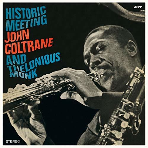 the album cover for Thelonious Monk - Historic Meeting John Coltrane & Thelonious Monk