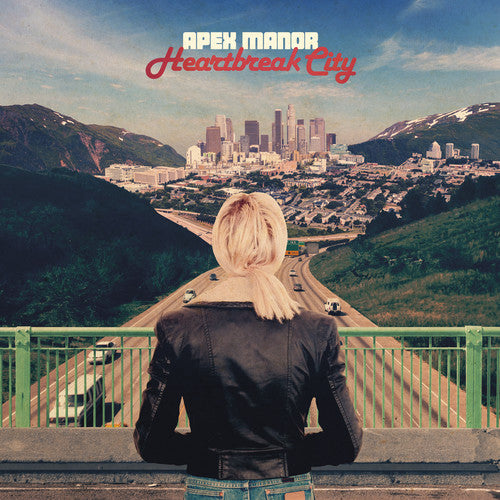the album cover for Apex Manor - Heartbreak City [Red LP]