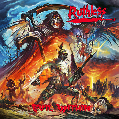 the album cover for Ruthless - The Evil Within