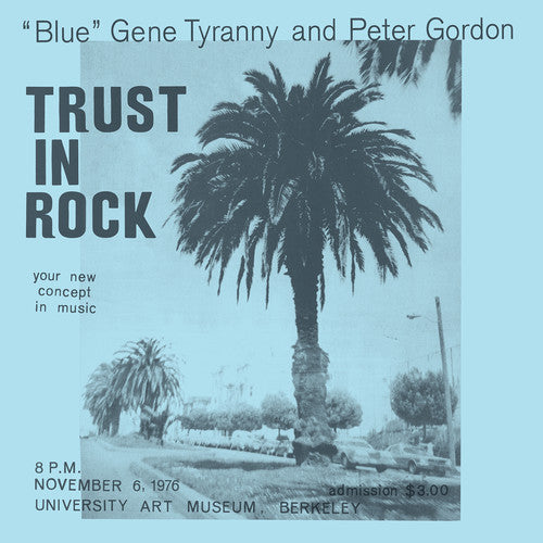 the album cover for Blue Gene Tyranny & Peter Gordon - Trust In Rock