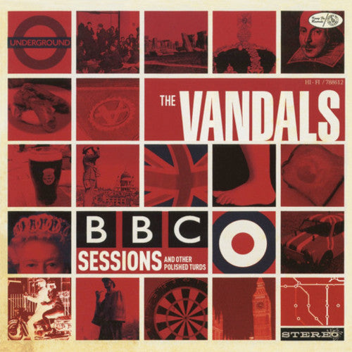 the album cover for The Vandals - Bbc Sessions And Other Polished Turds [Limited Edition] (Red)