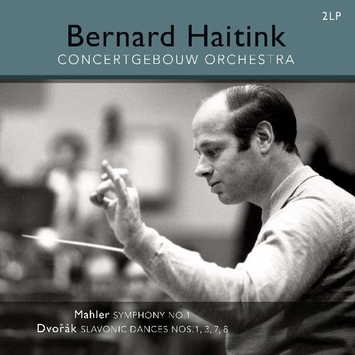 the album cover for Mahler / Dvorak - Symphony 1 / Slavonic Dances 1 3 7 8