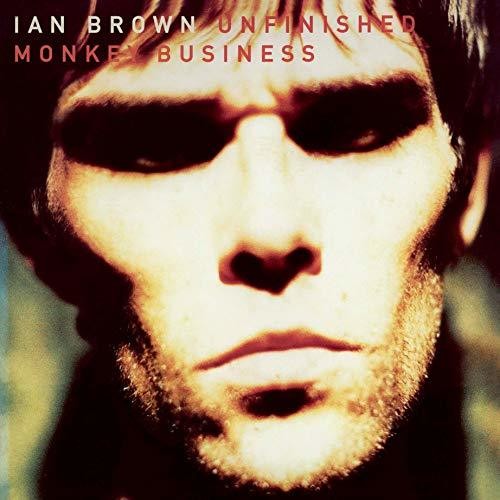 the album cover for Ian Brown - Unfinished Monkey Business