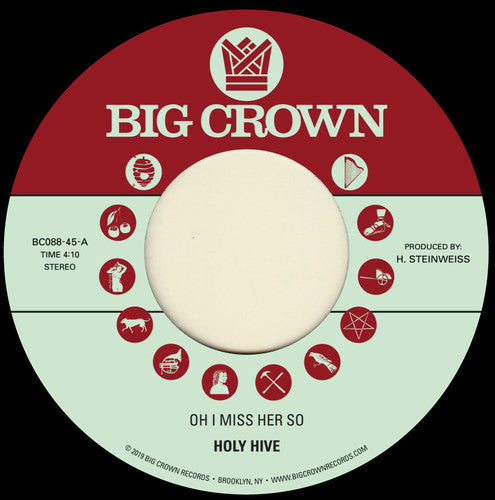 the album cover for Holy Hive - Oh I Miss Her So / If I Could See Her Now