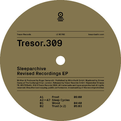 the album cover for Sleeparchive - Revised Recordings