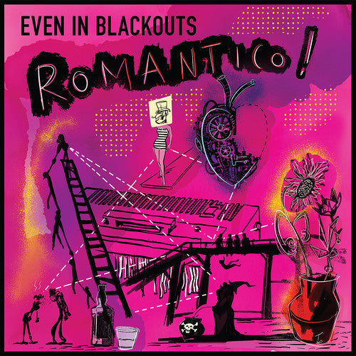the album cover for Even In Blackouts - Romantico