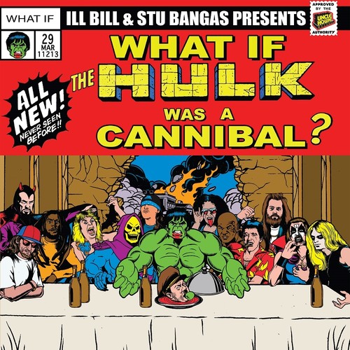 the album cover for Ill Bill & Stu Bangas - Cannibal Hulk & Hulk Meat / Tales To Astonish Ft.
