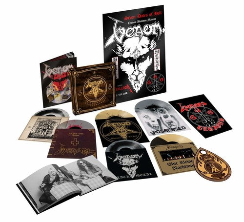 the album cover for Venom - In Nomine Satanas
