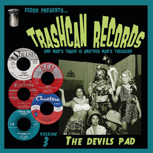 the album cover for Trashcan Records Volume 3 Devils Pad / Various - Trashcan Records Volume 3: Devils Pad