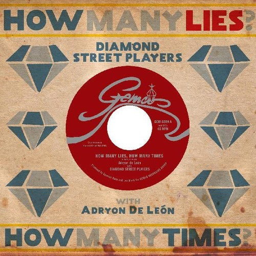 the album cover for Diamond Street Players - How Many Lies How Many Times
