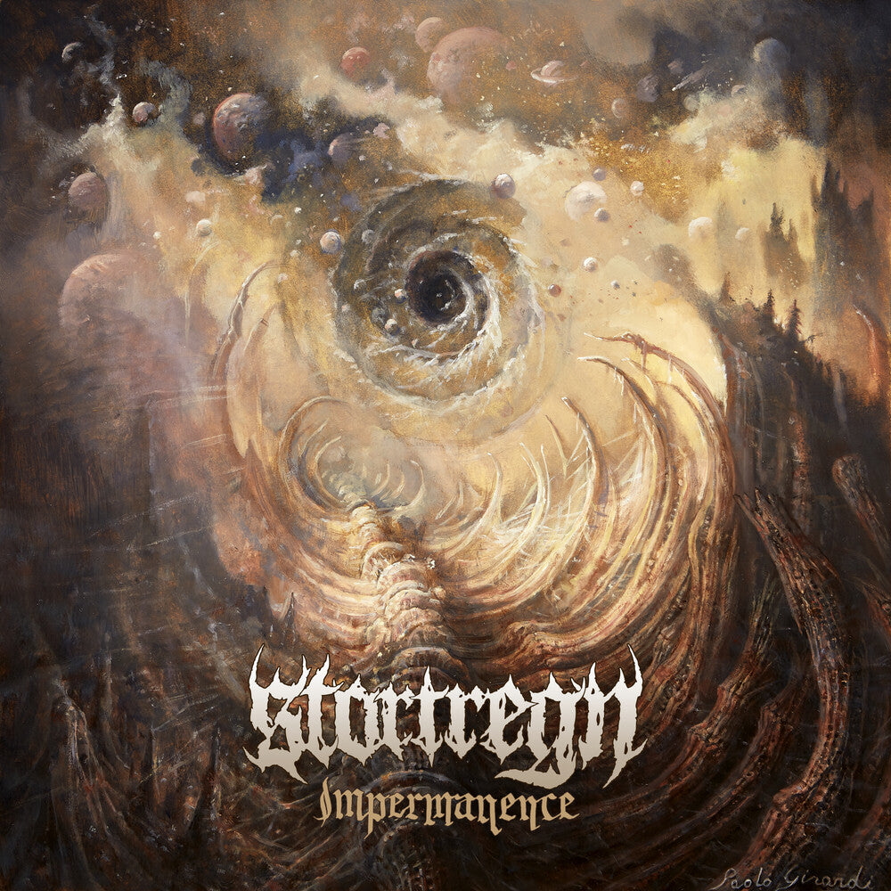 the album cover for Stortregn - Impermanence