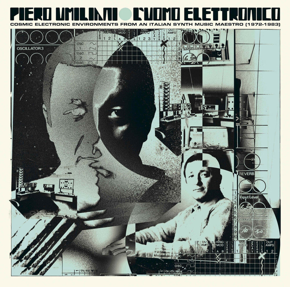the album cover for Piero Umiliani - L'uomo Elettronico: Cosmic Electronic Environments from an Italian Synth Music Maestro (1972-1983)