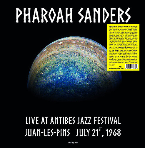 the album cover for Pharoah Sanders - Live At Antibes Jazz Festival Juan-Les-Pins (Uk)
