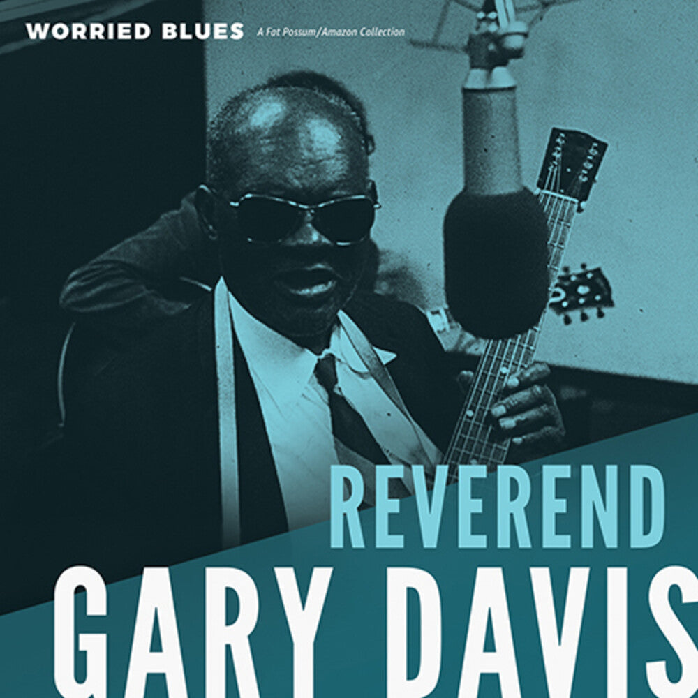 the album cover for Reverend Davis  Gary - Worried Blues