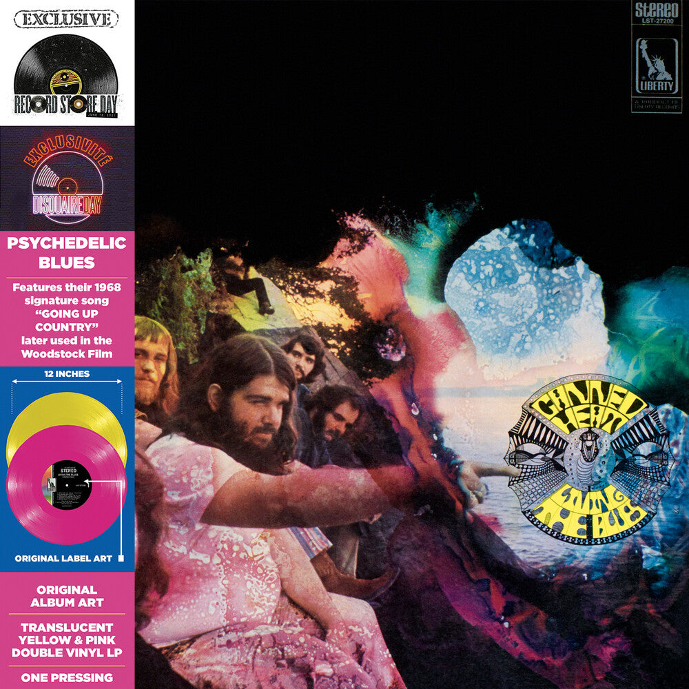 the album cover for Canned Heat - Living The Blues (Rsd) (Pnk) [Record Store Day] (Ylw) [RSD Drops 2021]