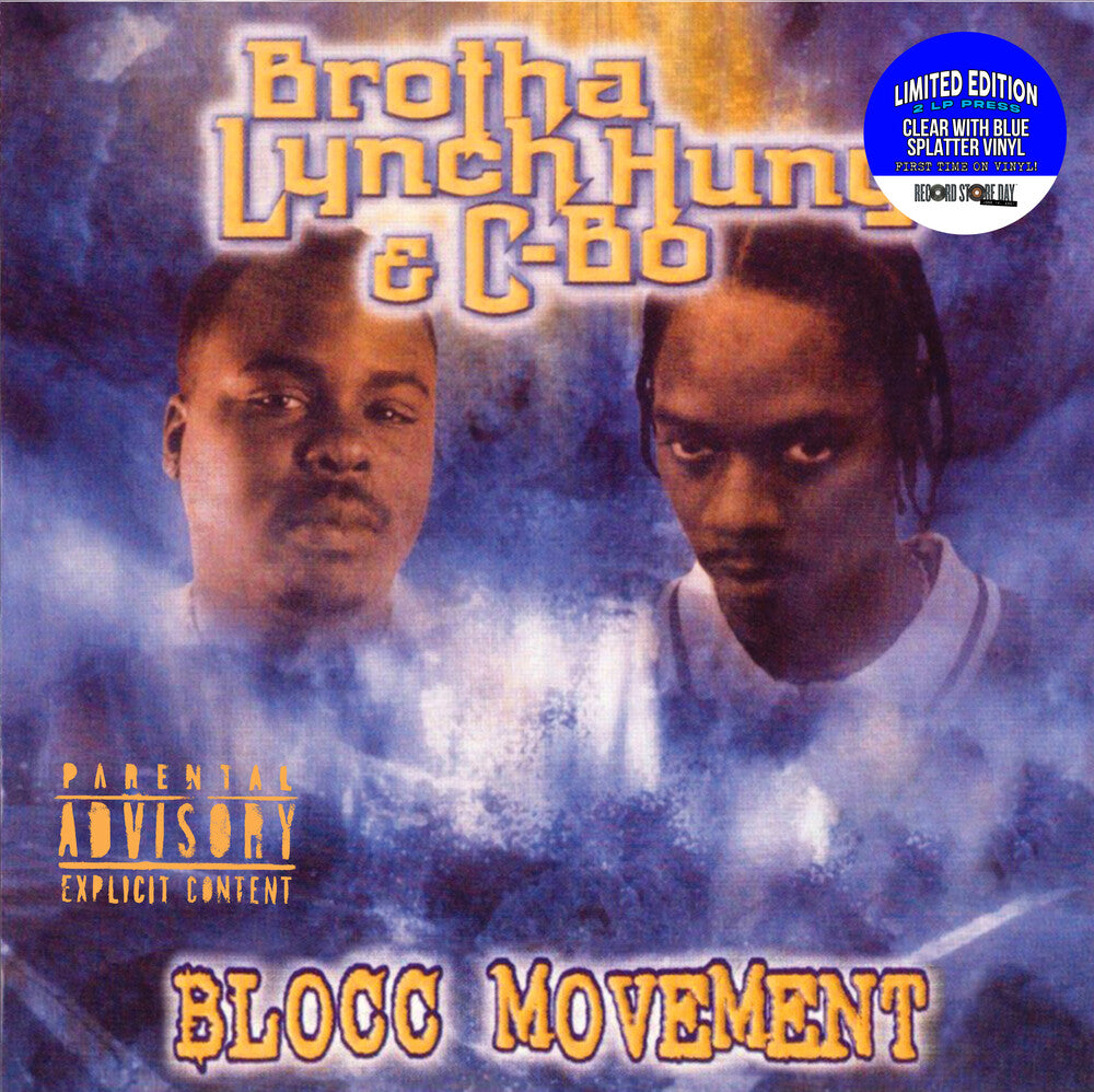 the album cover for Brotha Lynch Hung / C-Bo - Blocc Movement (Rsd) (Blue) [Clear Vinyl] [Record Store Day] [RSD Drops 2021]
