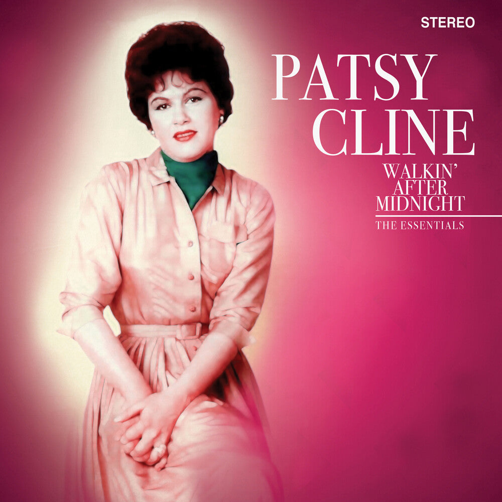 the album cover for Patsy Cline - Walkin' After Midnight - The Essentials
