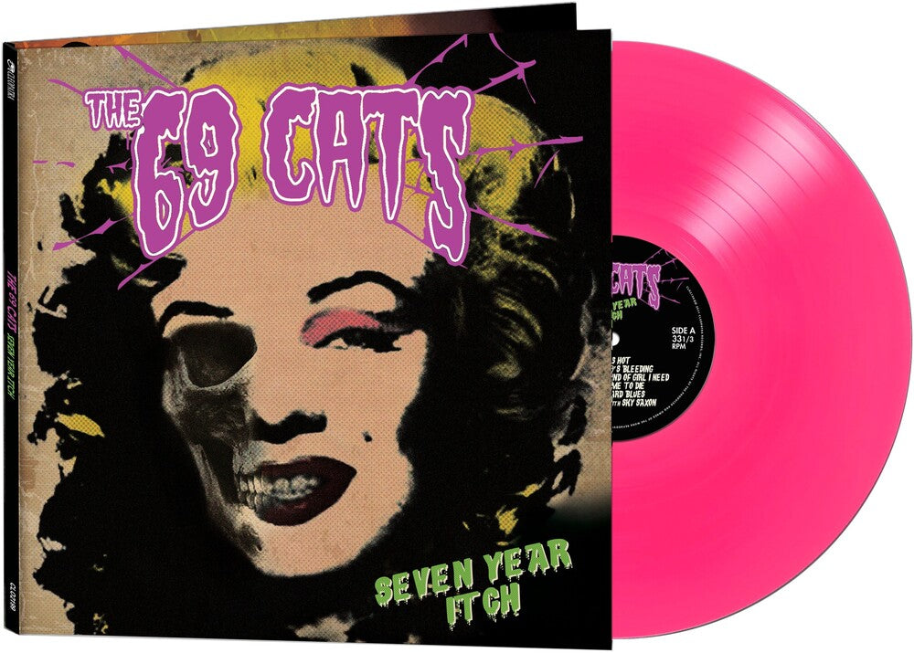 the album cover for 69 Cats / Jyrki 69 / Rat Scabies / Kim Nekroman - Seven Year Itch