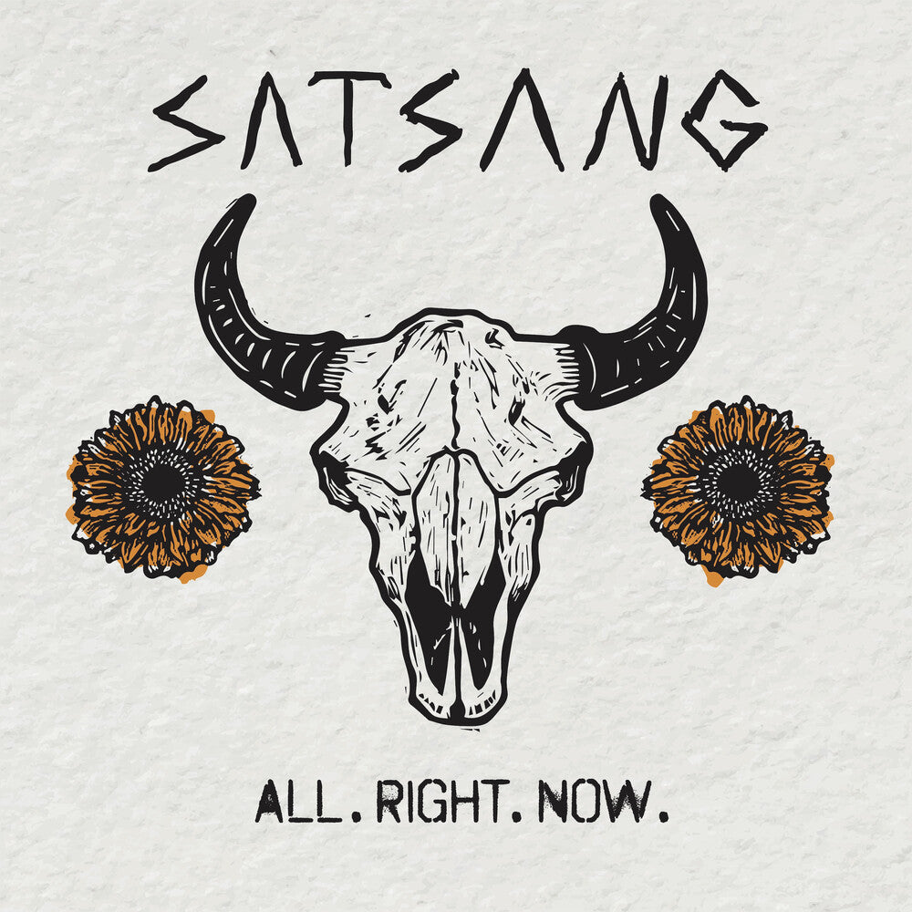 the album cover for Satsang - All. Right. Now.