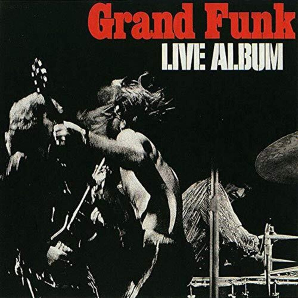 the album cover for Grand Funk Railroad - Live Album (Audp) [Colored Vinyl] (Gate) [180 Gram] (Red) (Aniv)
