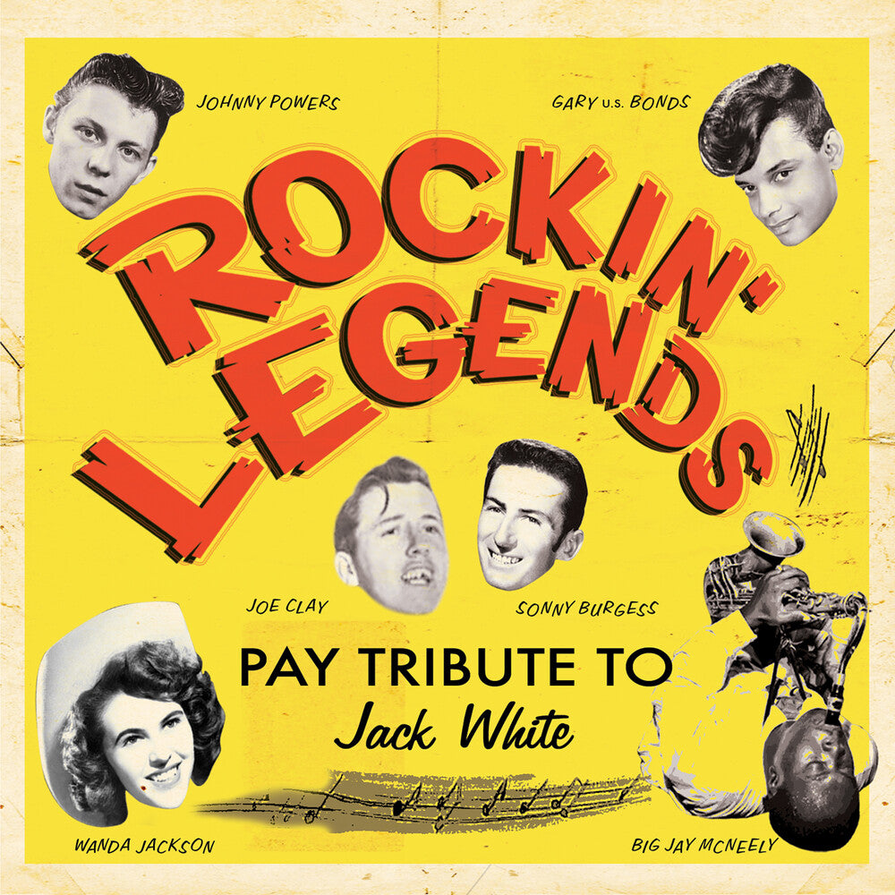 the album cover for Rockin' Legends Pay Tribute To Jack White / Var - Rockin' Legends Pay Tribute To Jack White / Various