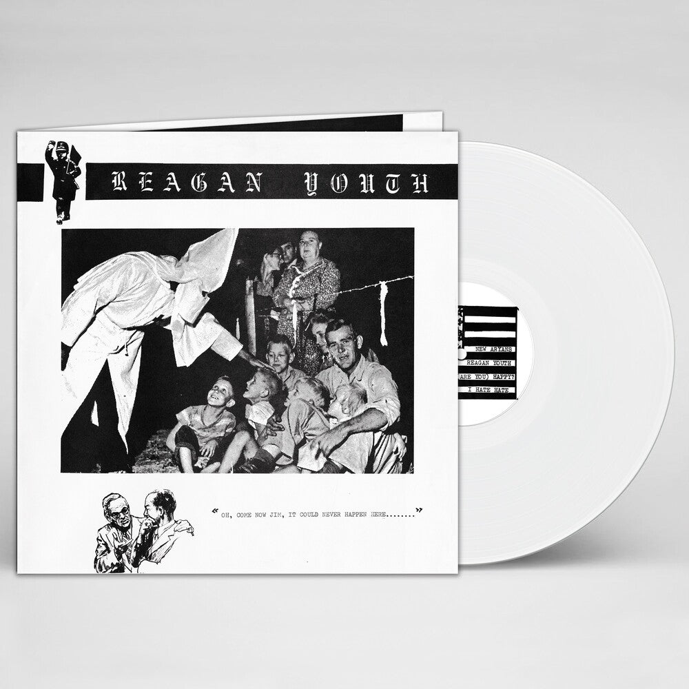 the album cover for Reagan Youth - Youth Anthems For The New Order (Red or Blue Vinyl)
