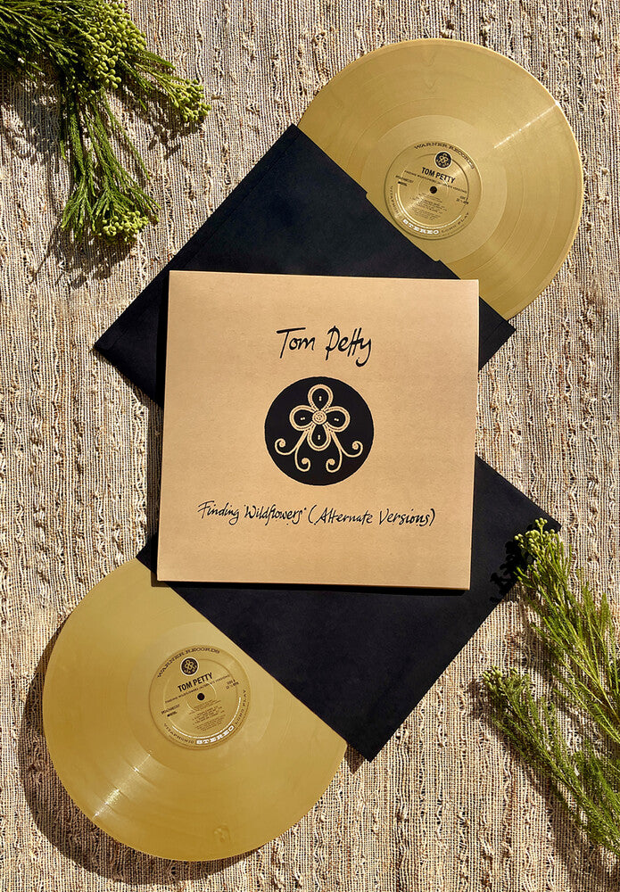the album cover for Tom Petty - Finding Wildflowers: Alternate Versions [Indie Exclusive Limited Edition Gold 2LP]