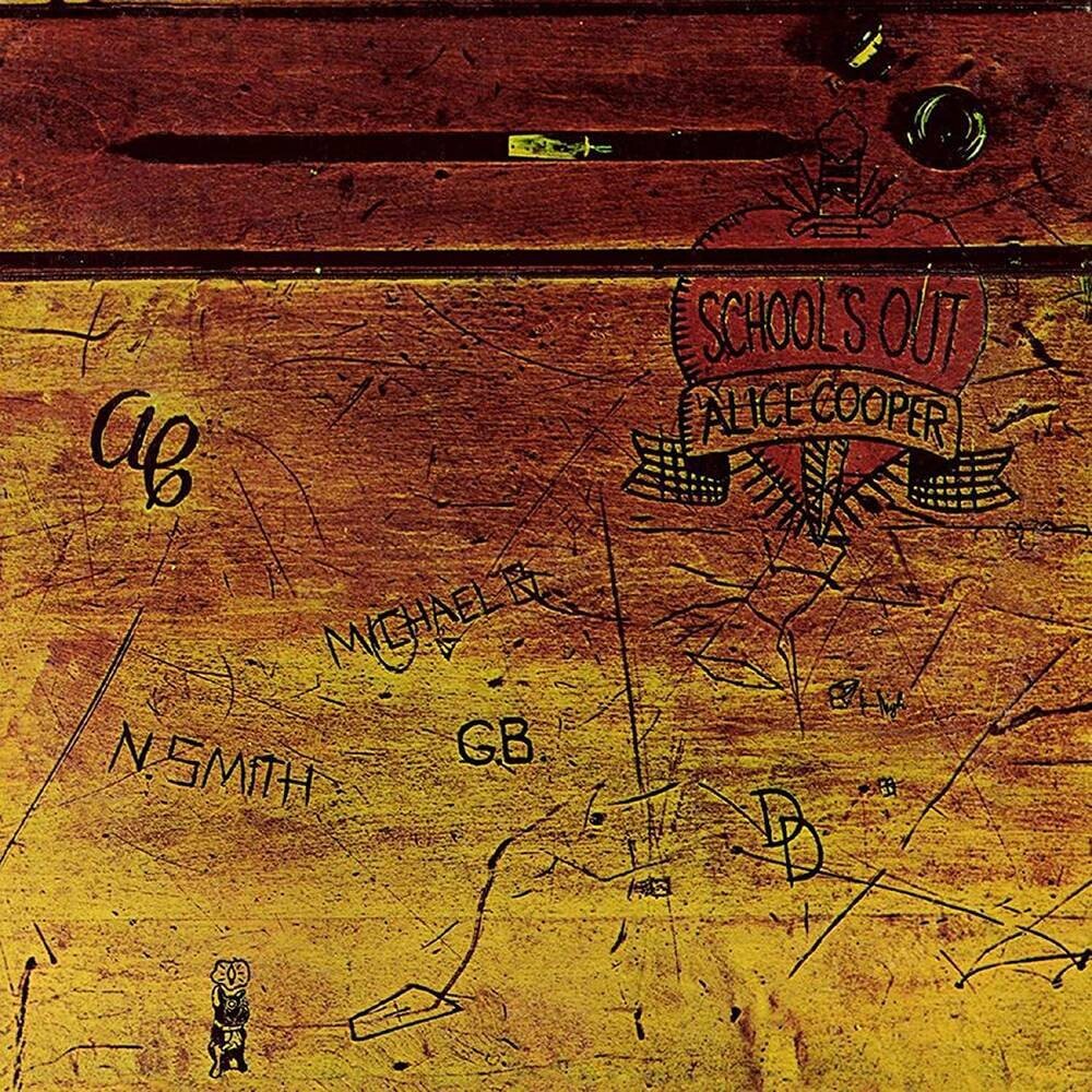 the album cover for Alice Cooper - School's Out [180 Gram Audiophile Vinyl/Limited Anniversary Edition/Die-Cut Desk Cover & Panties]
