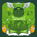 the album cover for Aesop Rock - Long Legged Larry [Limited Edition Green 7in Single]