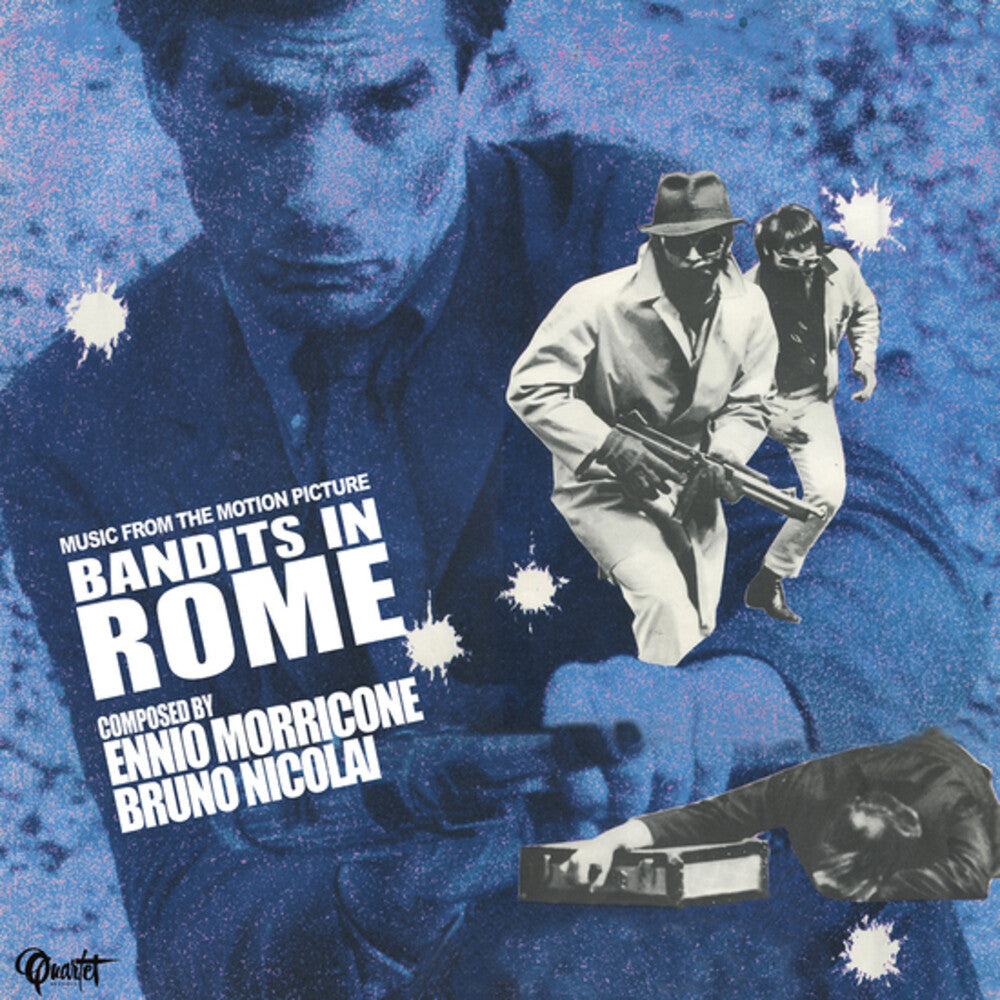 the album cover for Ennio Morricone  / Nicolai,Bruno (Ita) - Bandits In Rome (Original Soundtrack)