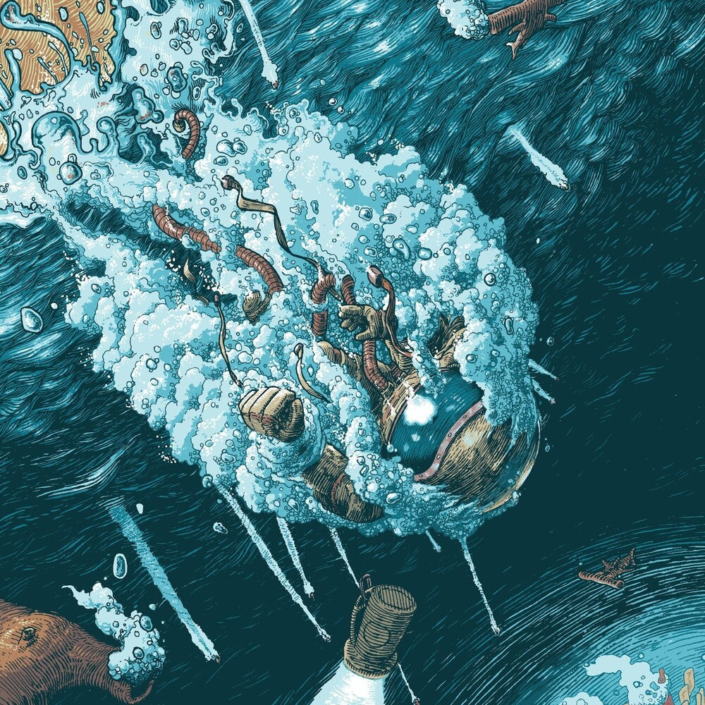 the album cover for Sleep - Iommic Life: The Clarity/Leagues Beneath [Indie Exclusive Limited Edition Peach/Turquoise 2LP]