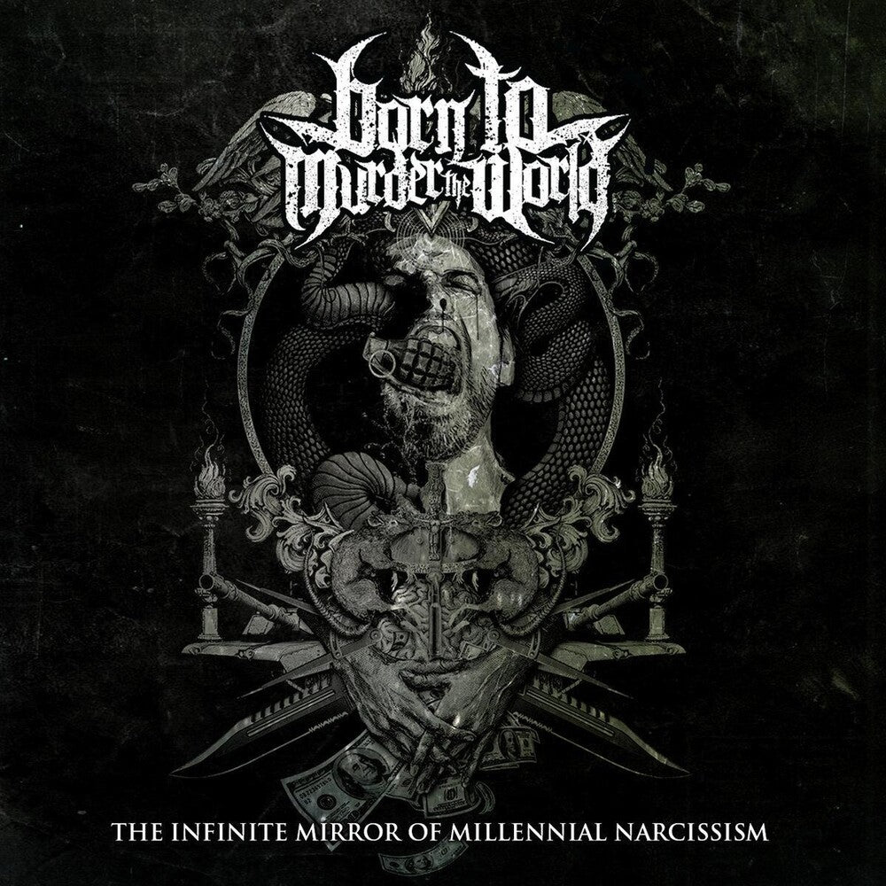 the album cover for Born To Murder The World - Infinite Mirror Of Millennial Narcissism