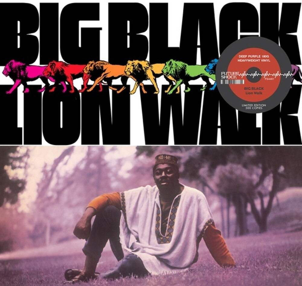 the album cover for Big Black - Lion Walk [Colored Vinyl] (Purp) (Uk)